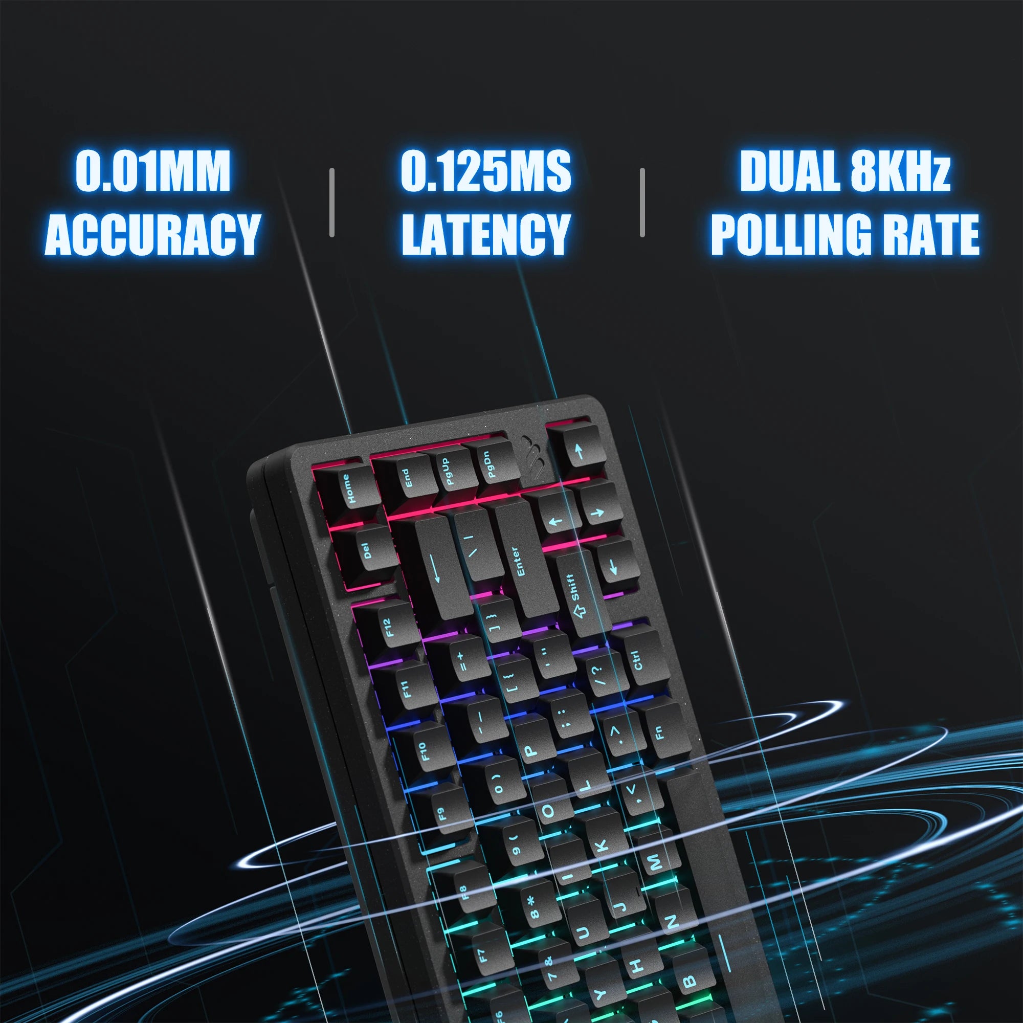 Womier SK75 TMR 75% Wireless Magnetic Keyboard Rapid Trigger Tri-Mode Bluetooth/2.4G/USB-C Hot-Swap Esports Gaming Keyboard